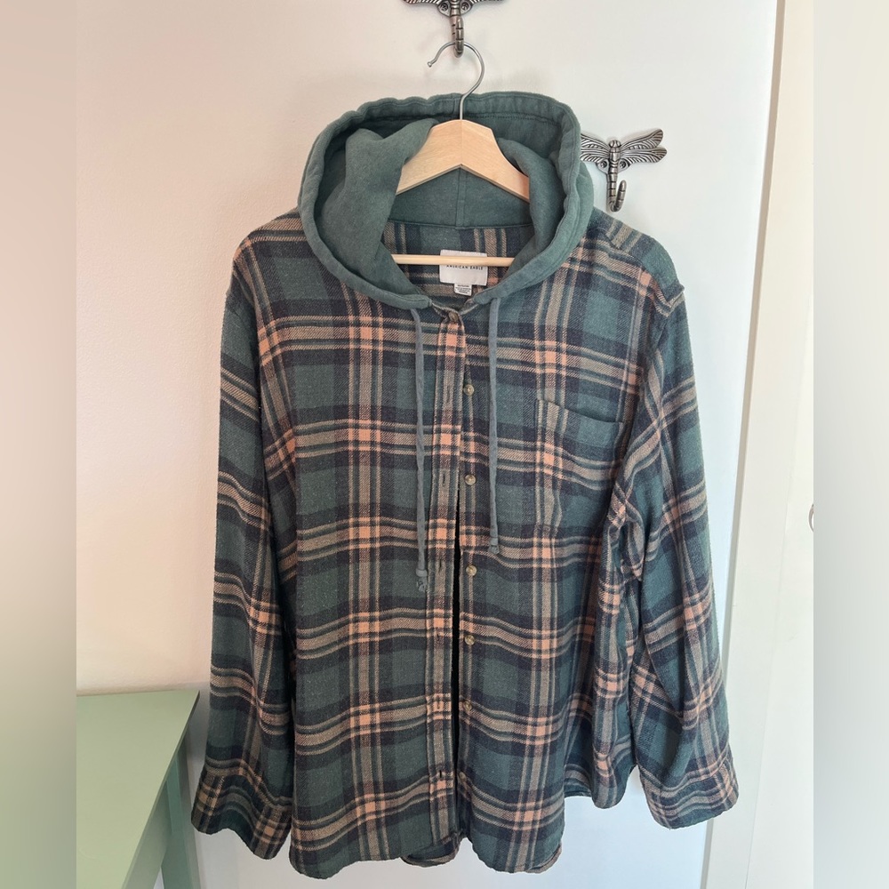 Flannel hoodie